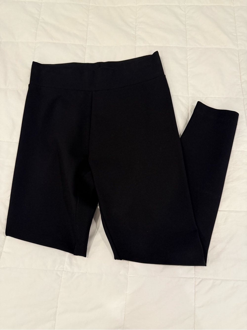 ✔️ Brooks Brothers Black Women’s Ponte Knit Leggings EUC Size S
